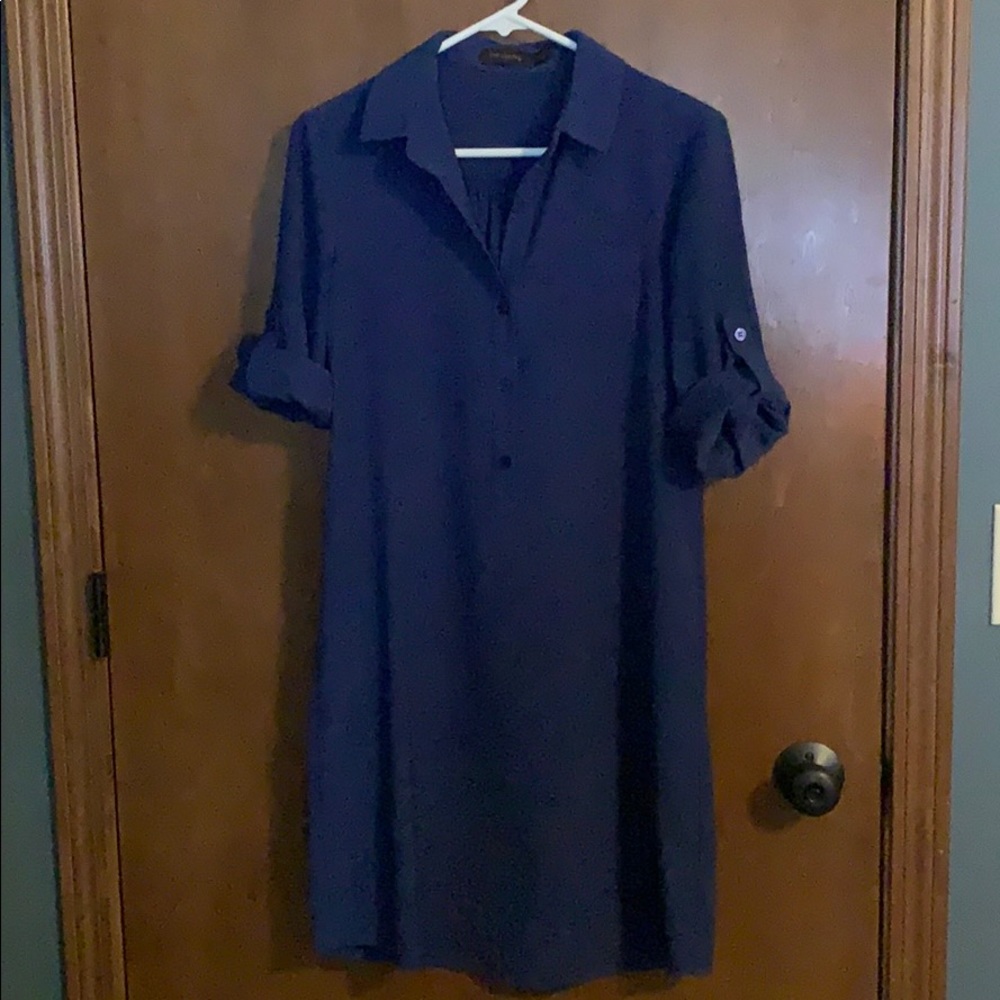 Dress shirt dress